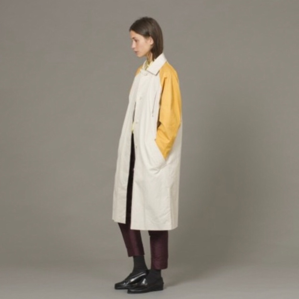 Wood Wood Romee Yellow & Khaki Long Cotton Jacket